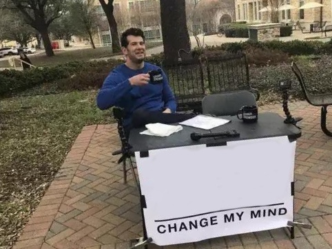 Change My Mind meme about OLIPOP