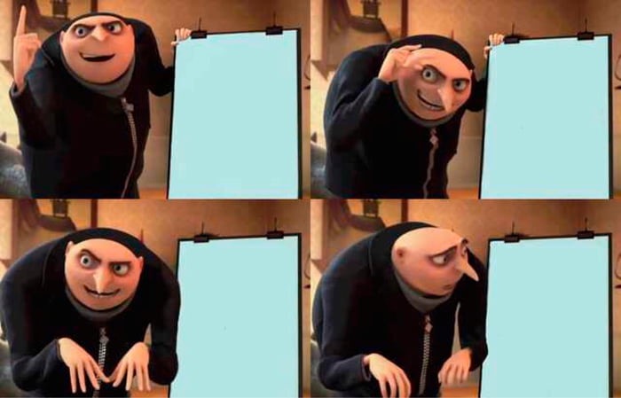 Gru's Plan meme about OLIPOP